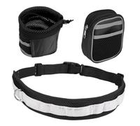 GREENADSCAPE Juego de Accesorios para Perros 4 Piezas Correa para Correr Y Traje Deportivo Cinturón Reflectante para Seguridad Nocturna Suave Y Cómodo para Perros Pequeños Y Transpirable Color