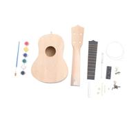 GREENADSCAPE Kit De 21 Ukeleles Para Niños Y Niñas Guitarra Hawaiana De Madera De Tilo Juguete Creativo Fácil De Construir