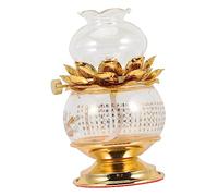 GREENADSCAPE Lámpara Decorativa, Lámpara De Mantequilla, Lámpara De Aceite, Lámpara De Aceite De Buda para Interiores, Lámpara De Queroseno, Lámpara De Aceite Vintage, Lámpara De Buda, Adorno,