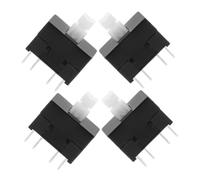 GREENADSCAPE Mini Interruptor Pulsador 4piezas 12 Pines Botón Auto-bloqueante Para Reparación De Mezclador