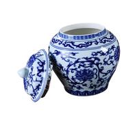 GREENADSCAPE Recipiente de Cerámica para Té Vintage Diseño Elegante y Resistente Frasco Multiuso para Almacenamiento Hogar Oficina y Tetería con Superficie Lisa y