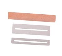 GREENADSCAPE Viga de Pulido y Lijado para Guitarra 2 Piezas de Protección para Diapasón Acero Inoxidable Herramienta de Luthier para Lijar y Pulir Trastes