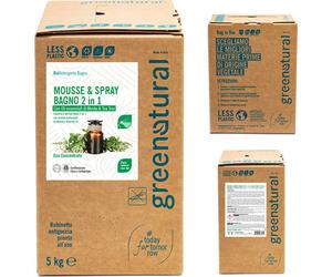 greenatural Mousse y Spray Limpiador de Baño 2 en 1 - 5 kg greenatural