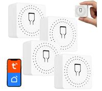 GreenBlue GB739 Relé WiFi empotrable 4 unidades 16A 100-240V Tuya/Smart Life