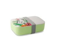 GREENBOX Fiambrera PLA de jirafa, fiambrera con tapa, apta para alimentos, fiambrera para adultos, apta para lavavajillas, caja de almuerzo sostenible para niños, 18,8 x 12,5 x 6,3 cm