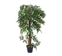 GreenBrokers Higo llorón artificial prémium de 140 cm, planta en maceta, verde, 140 cm