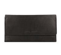 Greenburry Billetera básica de cuero RFID 19 cm negro