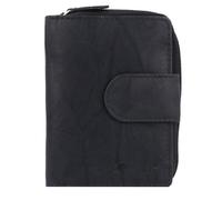 Greenburry Billetera básica de cuero RFID 9 cm azul