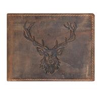 Greenburry Billetera Vintage Deer de cuero 12 cm marrón