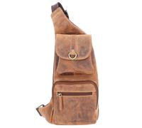 Greenburry Bolsa de hombro vintage de cuero 26 cm marrón