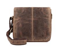 Greenburry Bolsa de hombro vintage de cuero de 20 cm marrón