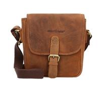 Greenburry Bolsa de hombro vintage de cuero de 21 cm marrón
