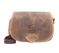 Greenburry Bolso de caza Vintage Bolso de hombro de cuero 30 cm marrón