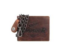 Greenburry Cafe-Racer Cartera Bloqueo RFID Piel natural 12 cm marrón