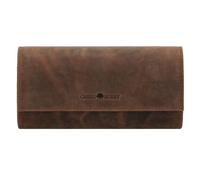 Greenburry Caja reloj vintage cuero 21,5 cm marrón