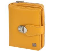 Greenburry Cartera de cuero esponjoso 9 cm amarillo