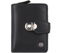 Greenburry Cartera de cuero esponjoso 9 cm negro