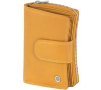 Greenburry Cartera de cuero esponjoso de 8,5 cm amarillo