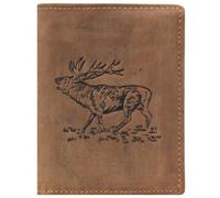 Greenburry Cartera Vintage Ciervo Piel de Ciervo 9,5 cm marrón