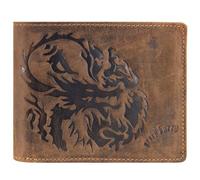 Greenburry Cartera vintage de cuero 12,5 cm marrón
