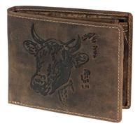 Greenburry Cartera vintage de cuero 12,5 cm marrón