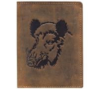 Greenburry Cartera Vintage Jabalí Cuero 9,5 cm marrón