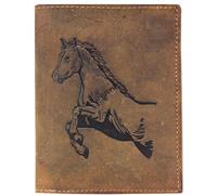 Greenburry Cartera Vintage Piel de Caballo 9,5 cm marrón