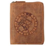 Greenburry Cartera Vintage Zodiac Piel 10 cm marrón