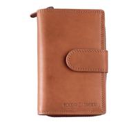 Greenburry Cuero Monedero Fiorentina RV Wallet RFID Tan marrón