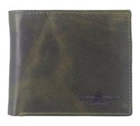 Greenburry Cuero Monedero Newport Wallet British Green Verde Oliva