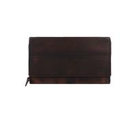 Greenburry Destressed Cartera Bloqueo RFID Piel natural 13 cm marrón