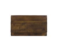 Greenburry Destressed Cartera Bloqueo RFID Piel natural 13 cm marrón