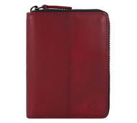 Greenburry Destressed Cartera Bloqueo RFID Piel natural 13 cm rojo