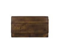 Greenburry Destressed Cartera Bloqueo RFID Piel natural 18.5 cm amarillo