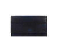 Greenburry Destressed Cartera Bloqueo RFID Piel natural 18.5 cm azul