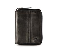 Greenburry Destressed Cartera Bloqueo RFID Piel natural 8.5 cm gris