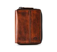 Greenburry Destressed Cartera Bloqueo RFID Piel natural 8.5 cm naranja
