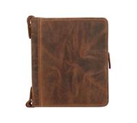 Greenburry Estuche de escritura de cuero vintage de 26 cm marrón