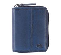 Greenburry Estuche de Tarjetas Destressed Card Case RFID Navy Blue Azul Marino
