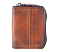 Greenburry Estuche de Tarjetas Destressed Card Case RFID Rusty Orange Terracota