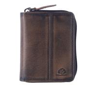 GREENBURRY estuche de tarjetas Destressed Card Case RFID Teak Brown