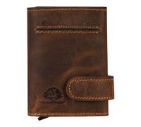 GREENBURRY estuche de tarjetas Vintage Original RFID Card Slider Zip Brown