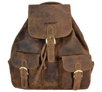 Greenburry Mochila Vintage City Piel 35 cm marrón