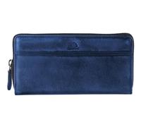 Greenburry Monedero Destressed RV-Long Wallet RFID Navy Blue Azul Marino