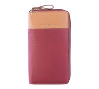 Greenburry Monedero Duett RV-Long Wallet RFID Red/Tan Rojo Oscuro