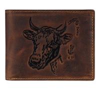 GREENBURRY monedero Vintage Wallet Brown Cow