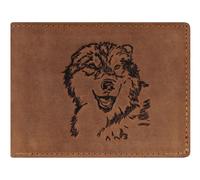GREENBURRY monedero Vintage Wallet Brown Wulf