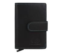 Greenburry Nappa Estuche para tarjetas de crédito Protección RFID Piel 7 cm azul