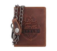 Greenburry Racing Collection Nashville Cartera Bloqueo RFID Piel natural 12 cm marrón