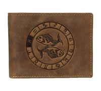 Greenburry Vintage 1705-Fische Billetera de Cuero con Motivo de Estrella Piscis